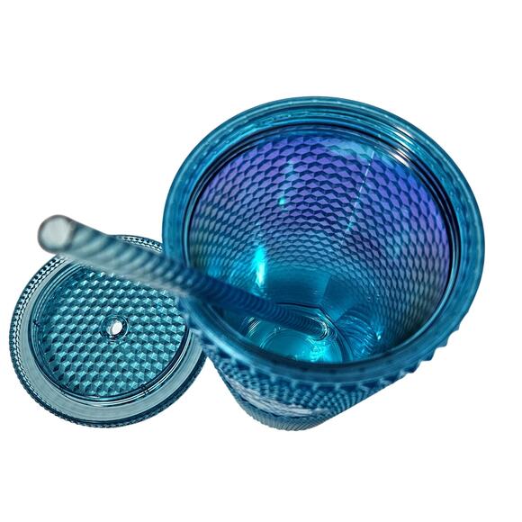 Starbucks 2023 Gradient Blue Studded Bling Ombrรฉ Grande 16oz Cold Cup Tumbler - Picture 6 of 6